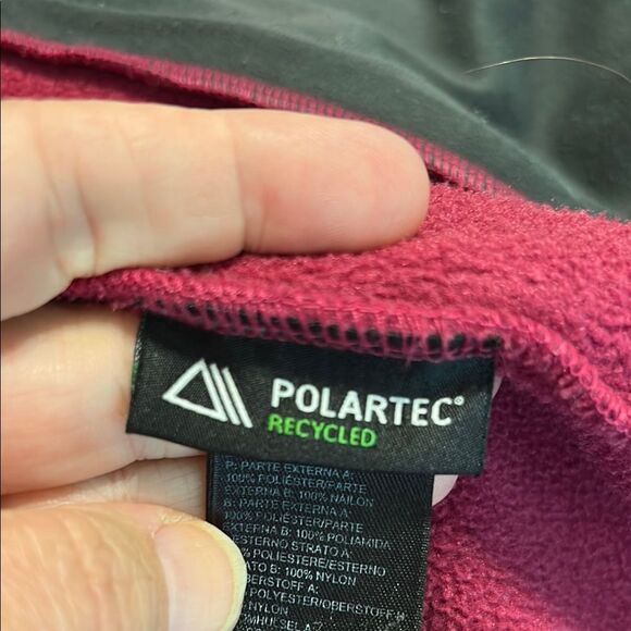 THE NORTH FACE Size Small Berry Fleece Denali Full Zip Jacket Mixed Media - Picture 8 of 10